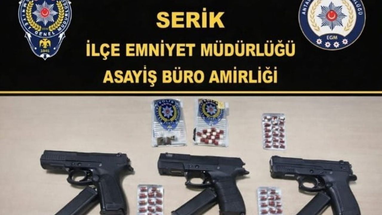 Serik’te silahla ateş eden 7 kişi tutuklandı