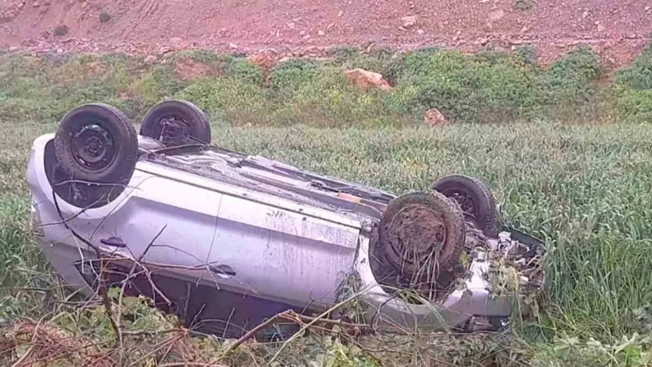 Söke'de Akçakonak TOKİ mevkiinde otomobil ters döndü: 1 yaralı