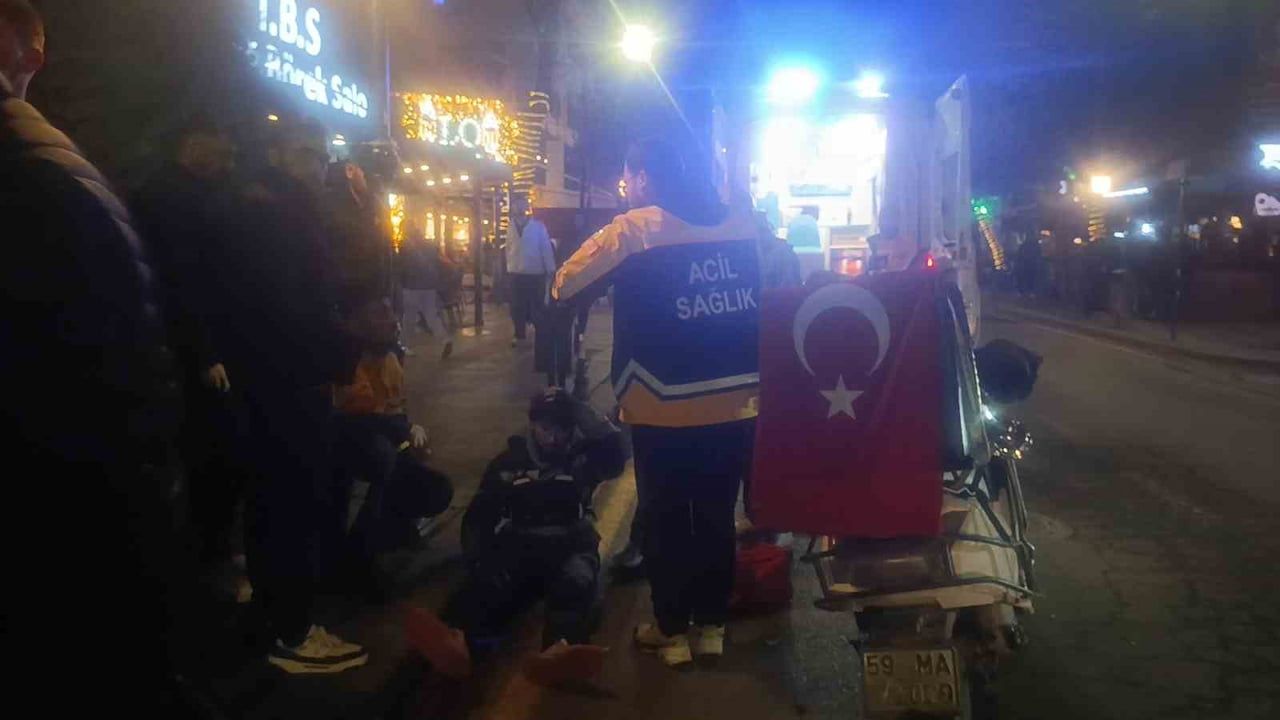 Tekirdağ Süleymanpaşa'da iki motosiklet çarpıştı: 2 yaralı