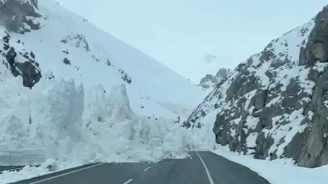 Van-Hakkari karayolunda çığ düştü: Güzeldere Tüneli çıkışı Kırmızıtaş’ta araçlar mahsur kaldı