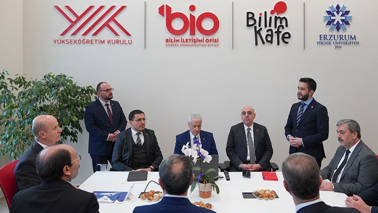 YÖK Başkanı Özvar, Erzurum Teknik Üniversitesi Bilim İletişimi Ofisi açılışını gerçekleştirdi
