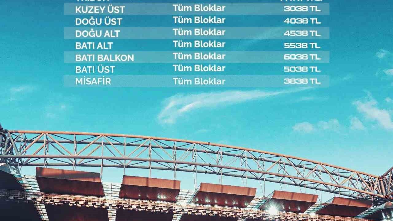 11 Nisan: Kayserispor - Fenerbahçe maçının bilet fiyatları açıklandı