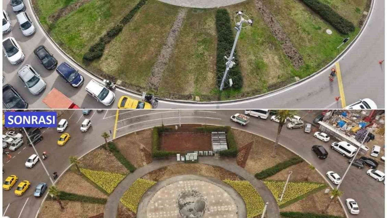 9 Eylül Meydanı baştan sona yenilendi: 4 bin metrekarelik alanda yeşil düzenleme