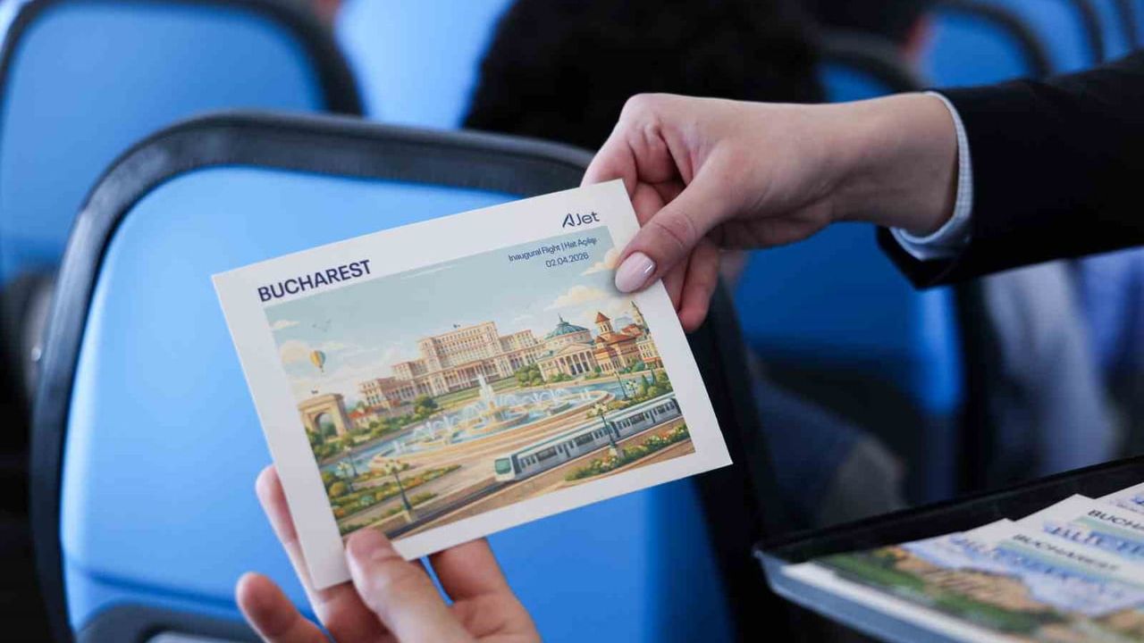 AJet Ankara‑Bükreş hattını açtı: İlk sefer Henri Coanda Havalimanı'nda karşılandı