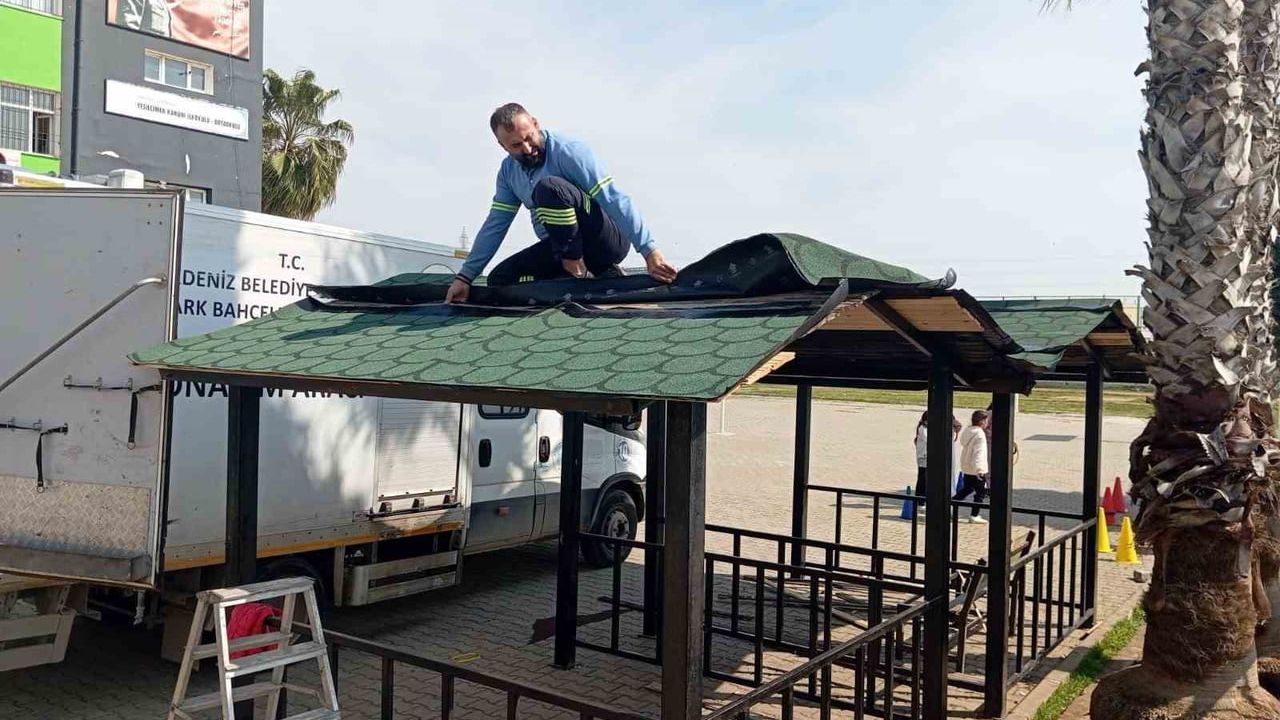 Akdeniz Belediyesi park ve yeşil alanlarda bakım, onarım ve yenileme çalışmalarını hızlandırdı