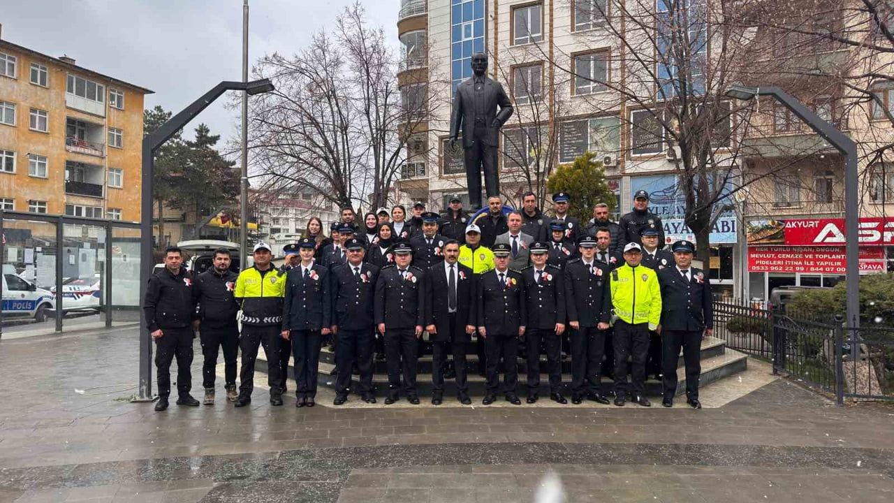 Akyurt'ta Türk Polis Teşkilatı'nın 181. kuruluş yıl dönümü töreni Cumhuriyet Meydanı'nda kutlandı