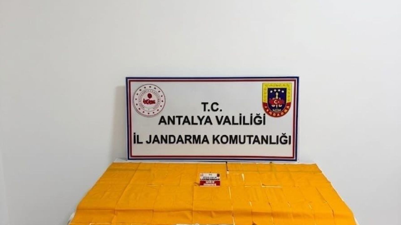 Alanya'da jandarma operasyonda 75 bin 326 kullanımlık sentetik kannabinoid ele geçirildi, 2 gözaltı
