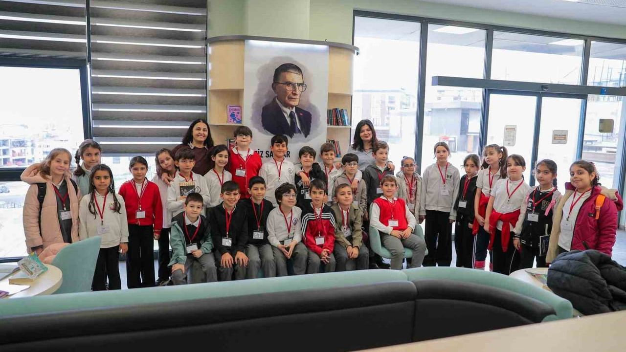 Aliağa'da Aziz Sancar Kütüphanesi Kütüphane Haftası'nda öğrencileri ağırladı