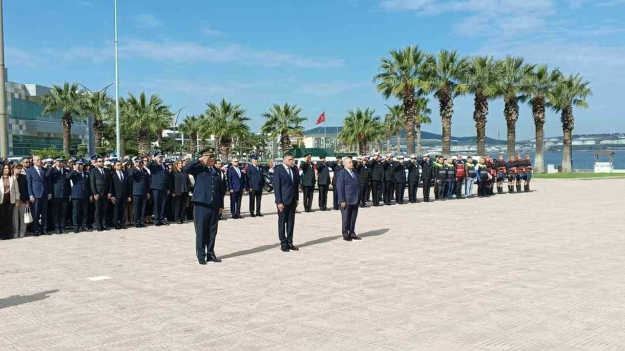 Aliağa’da Türk Polis Teşkilatı’nın 181’inci yılı törenlerle kutlandı