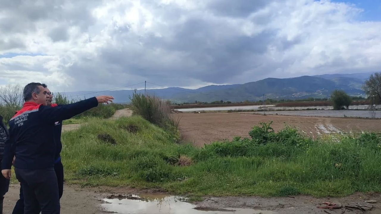 Aydın’da Germencik ve İncirliova'da sağanak sonrası arazilerde kesin zarar tespiti