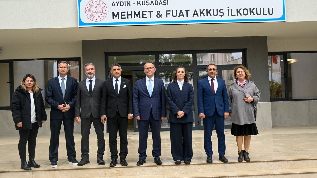 Aydın’da hayırsever katkılı yeni okulun inşası yerinde değerlendirildi