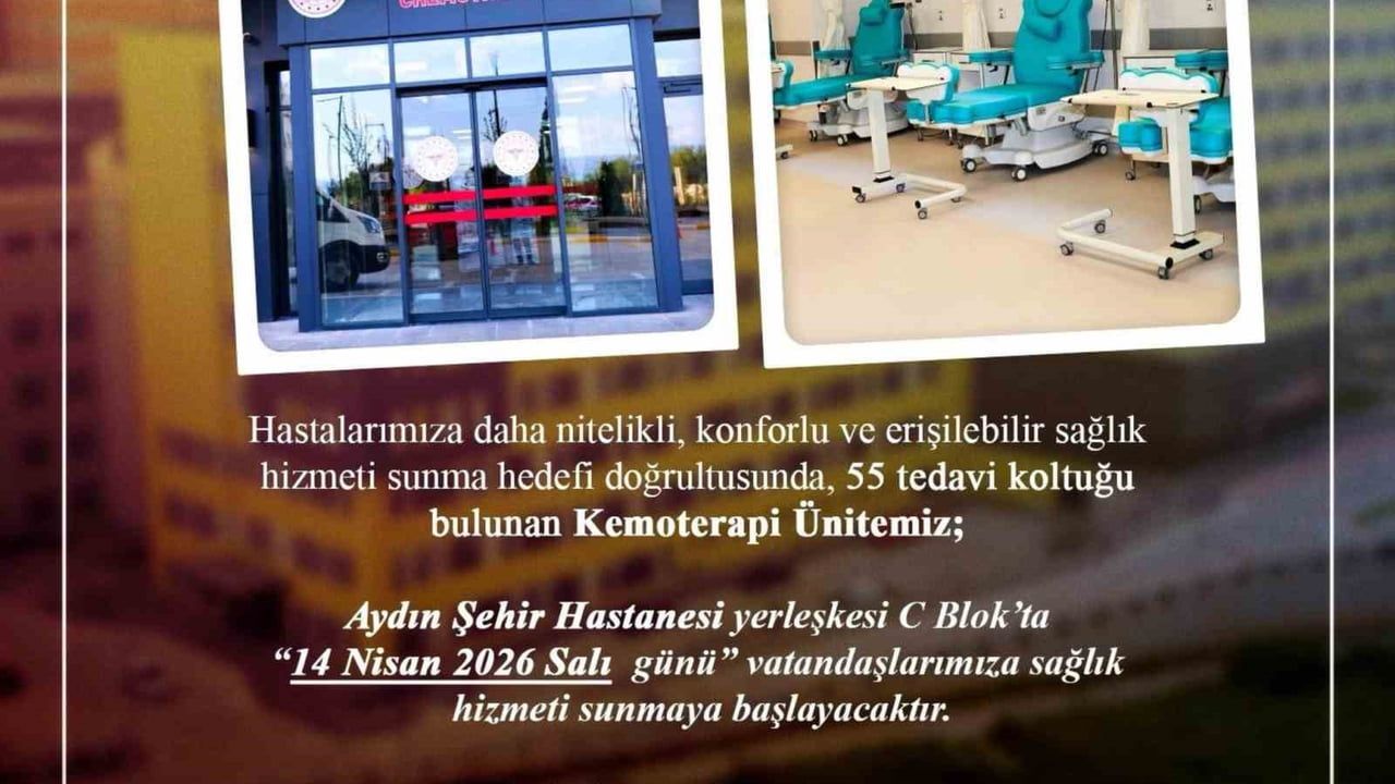 Aydın Şehir Hastanesi'nde Yeni Poliklinikler, Servisler ve Kemoterapi Ünitesi Hizmete Giriyor