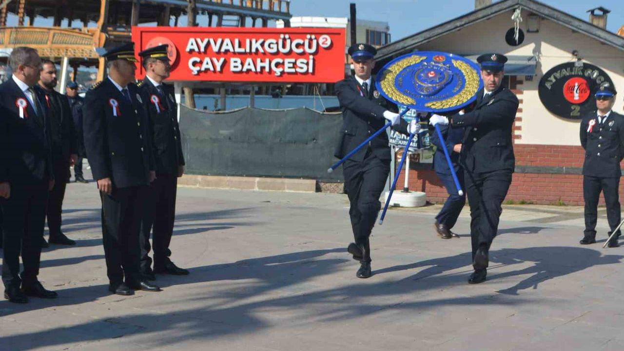 Ayvalık’ta Türk Polis Teşkilatı’nın 181. kuruluş yıldönümü törenle anıldı