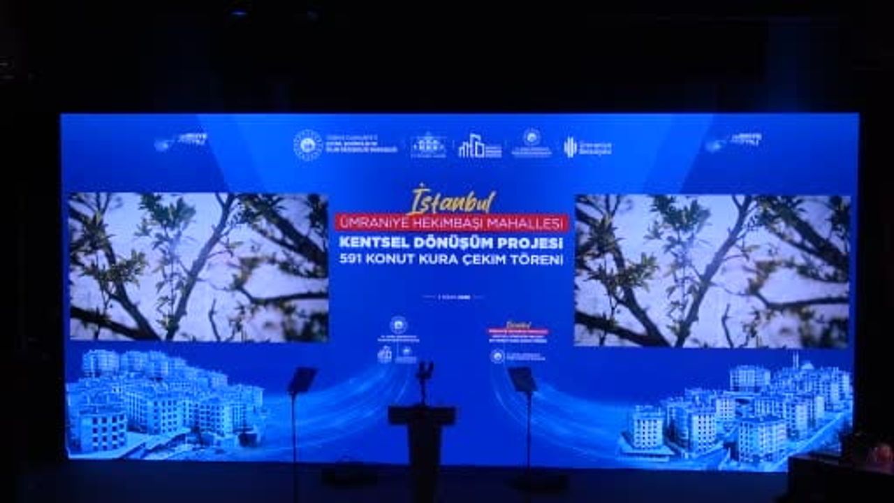 Bakan Kurum’dan Ümraniye Hekimbaşı kentsel dönüşüm müjdesi: 3 milyon TL destek, 180 ay vade, aylık 0.69