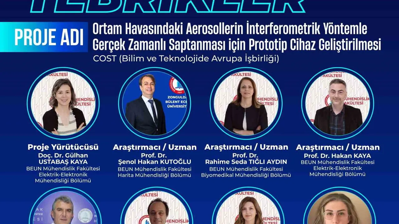 BEUN, TÜBİTAK 2515-COST Desteğiyle Taşınabilir Aerosol Ölçüm Prototipi Geliştirecek (125E938)