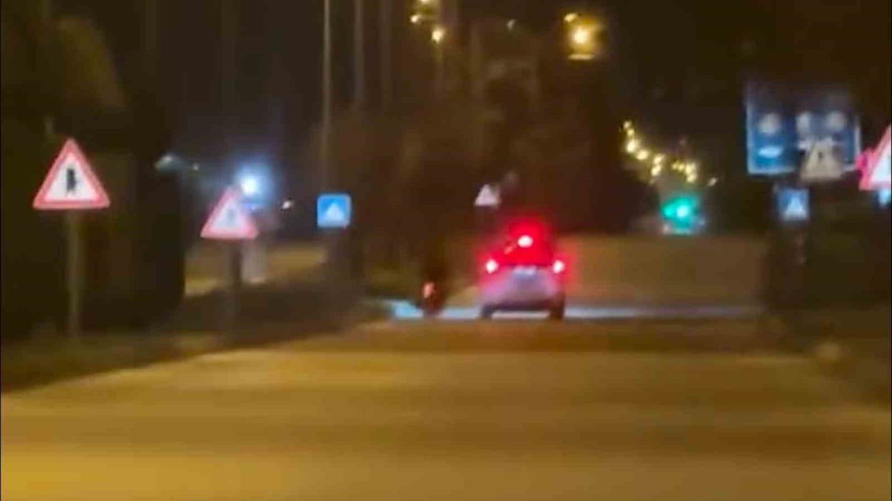 Bolu'da 'dur' ihtarına uymayan plakasız motosiklet sürücüsü yakalandı