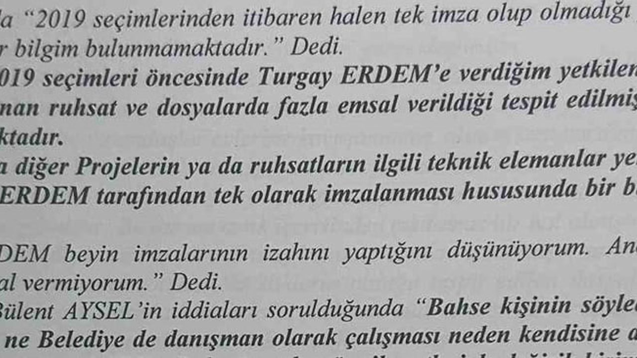 Bozbey’in ifadesi: 2019'da Turgay Erdem’e 'tek imza' yetkisi verdiğini söyledi