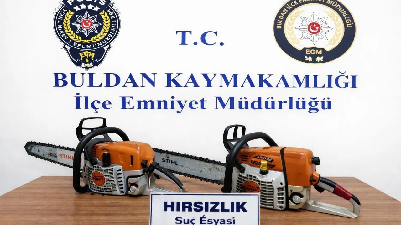 Buldan'da çalınan 100 bin TL'lik motorlu testereler Konya'da ele geçirildi; iki şüpheli tutuklandı