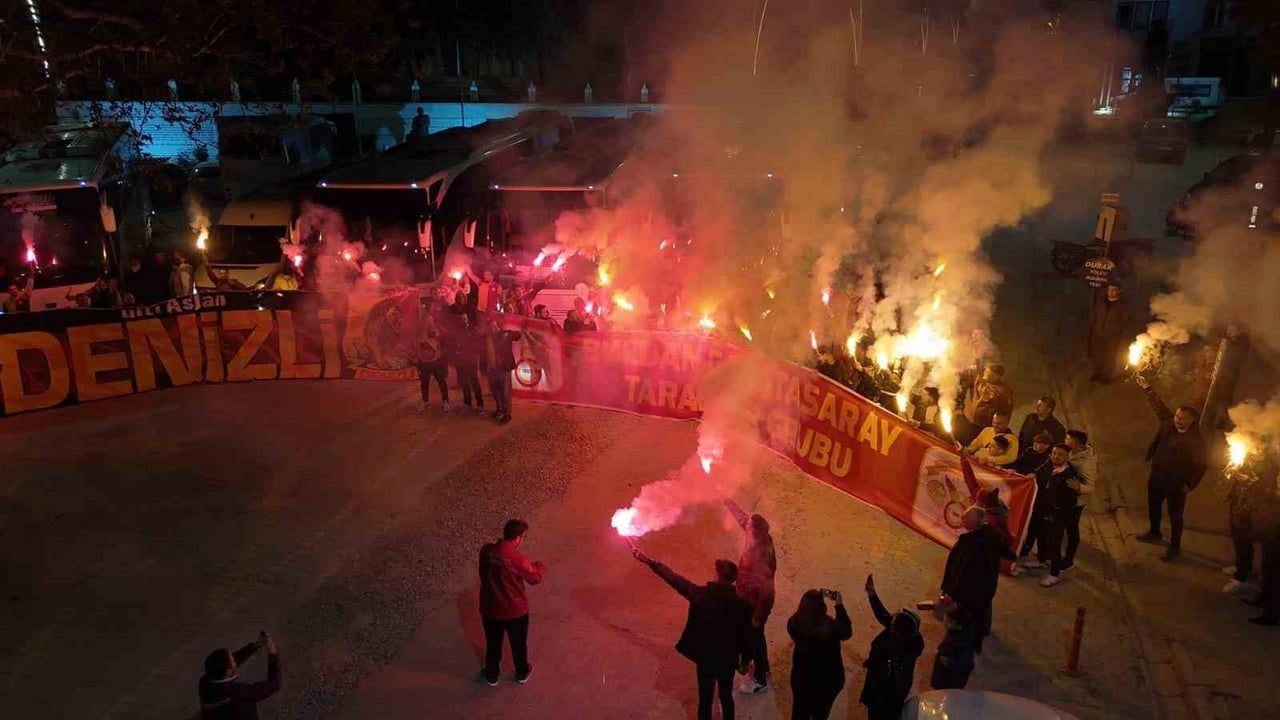 Buldanlı Galatasaray Taraftarları RAMS Park’a Coşkulu Uğurlama Yaptı