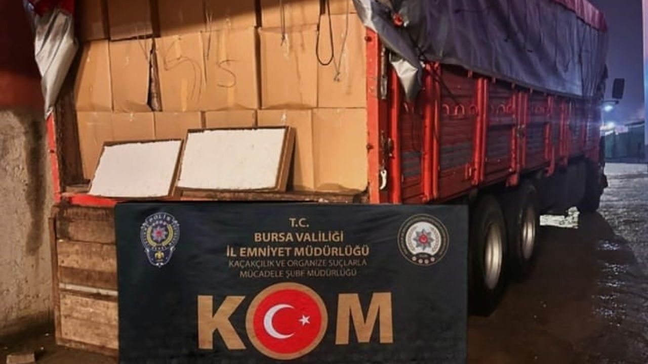 Bursa'da 4 milyon 158 bin doldurulmuş makaron ele geçirildi, şüpheli tutuklandı