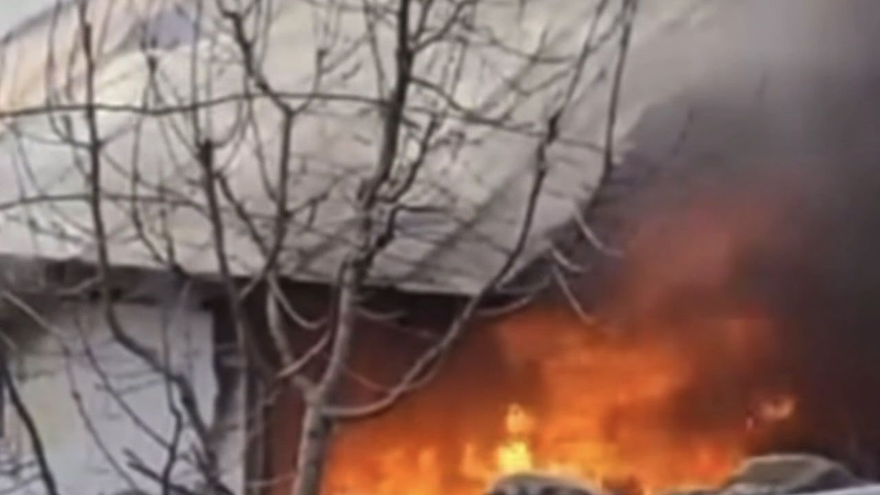 Bursa'da bağ evinde yangın itfaiye müdahalesiyle söndürüldü