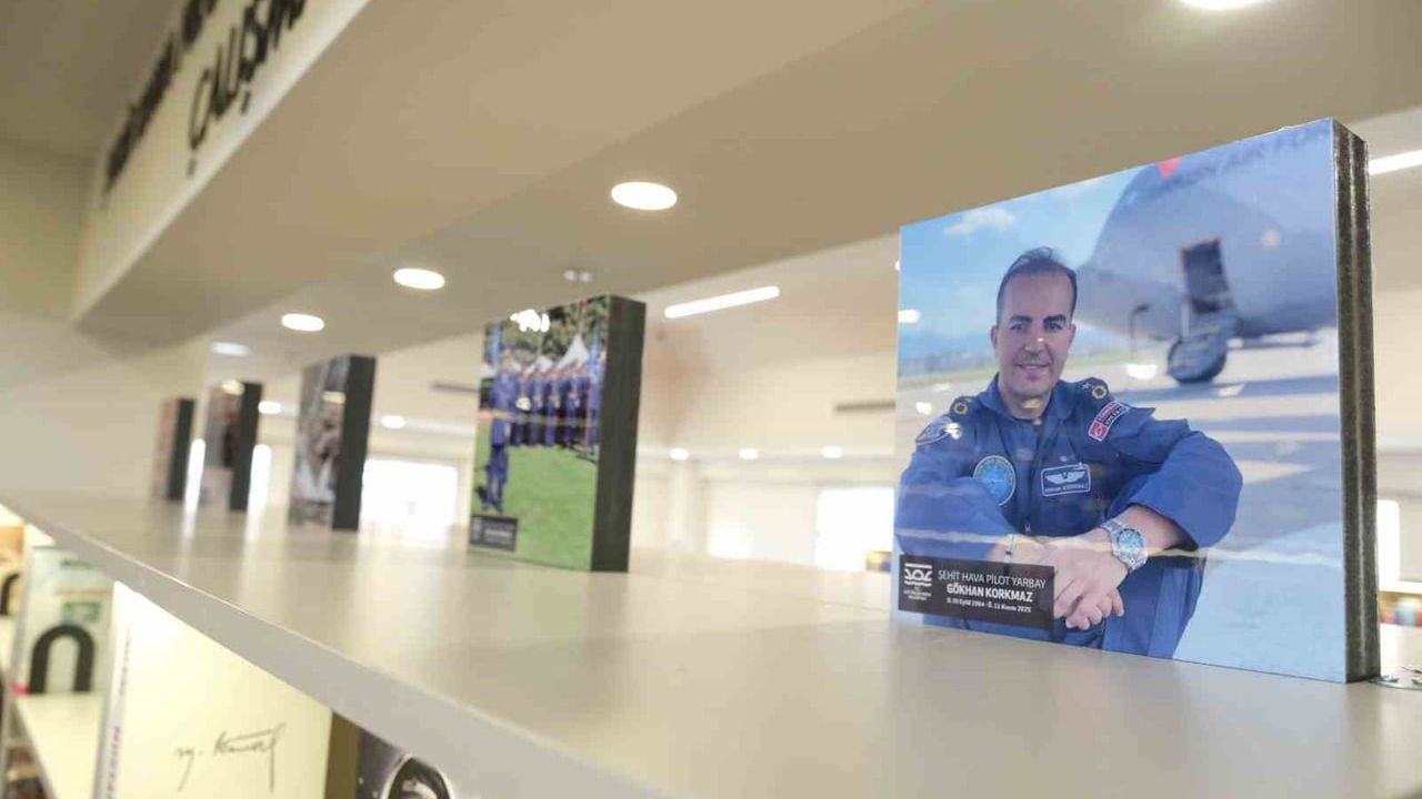 Büyükçekmece'de Şehit Hava Pilot Yarbay Gökhan Korkmaz Anısına Çalışma Salonu Açıldı