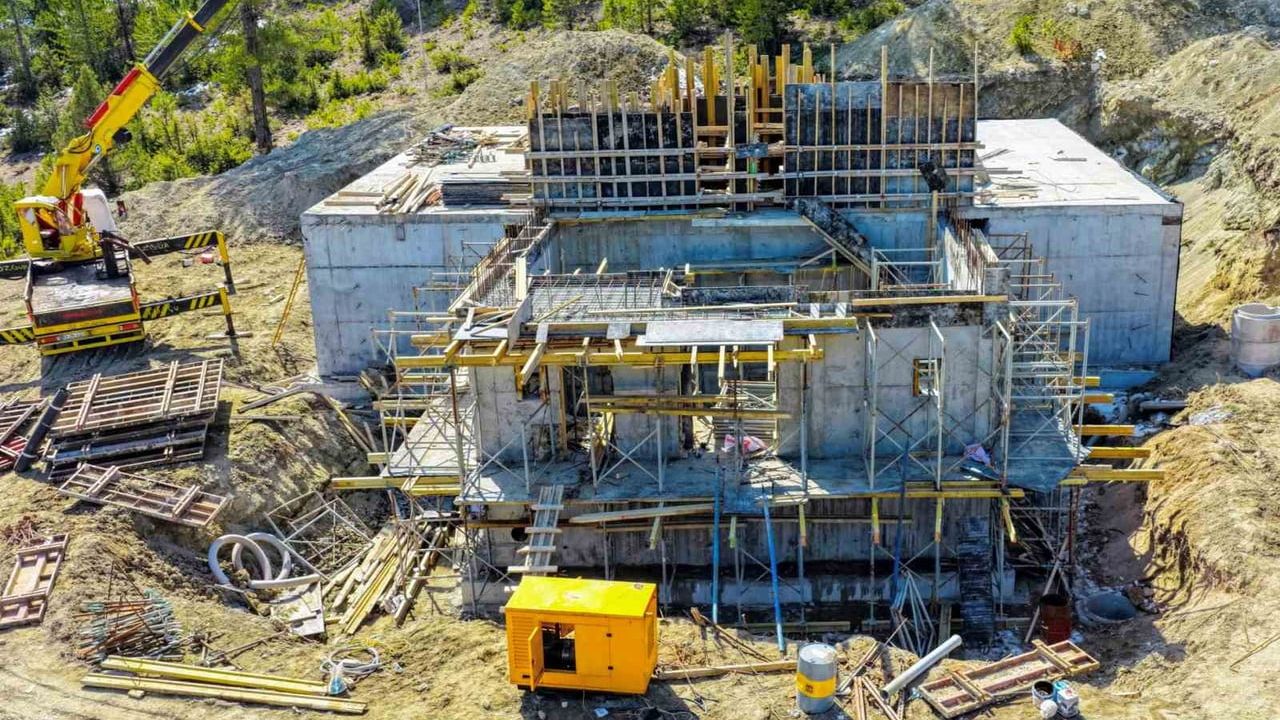 Çameli'ye 1.000 m³ kapasiteli içme suyu deposu: Betonarme imalatları tamamlandı