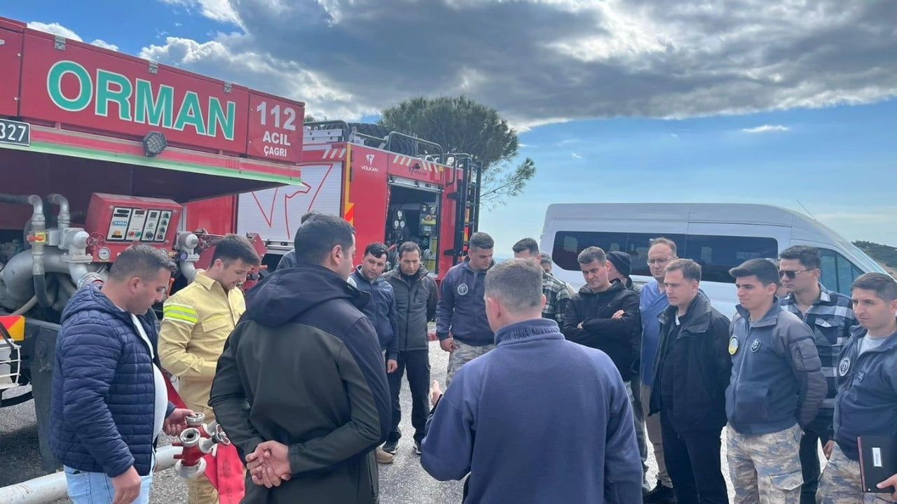 Çanakkale Ayvacık’ta 6. NIKE Filo Komutanlığı’na Yangın Müdahale Eğitimi