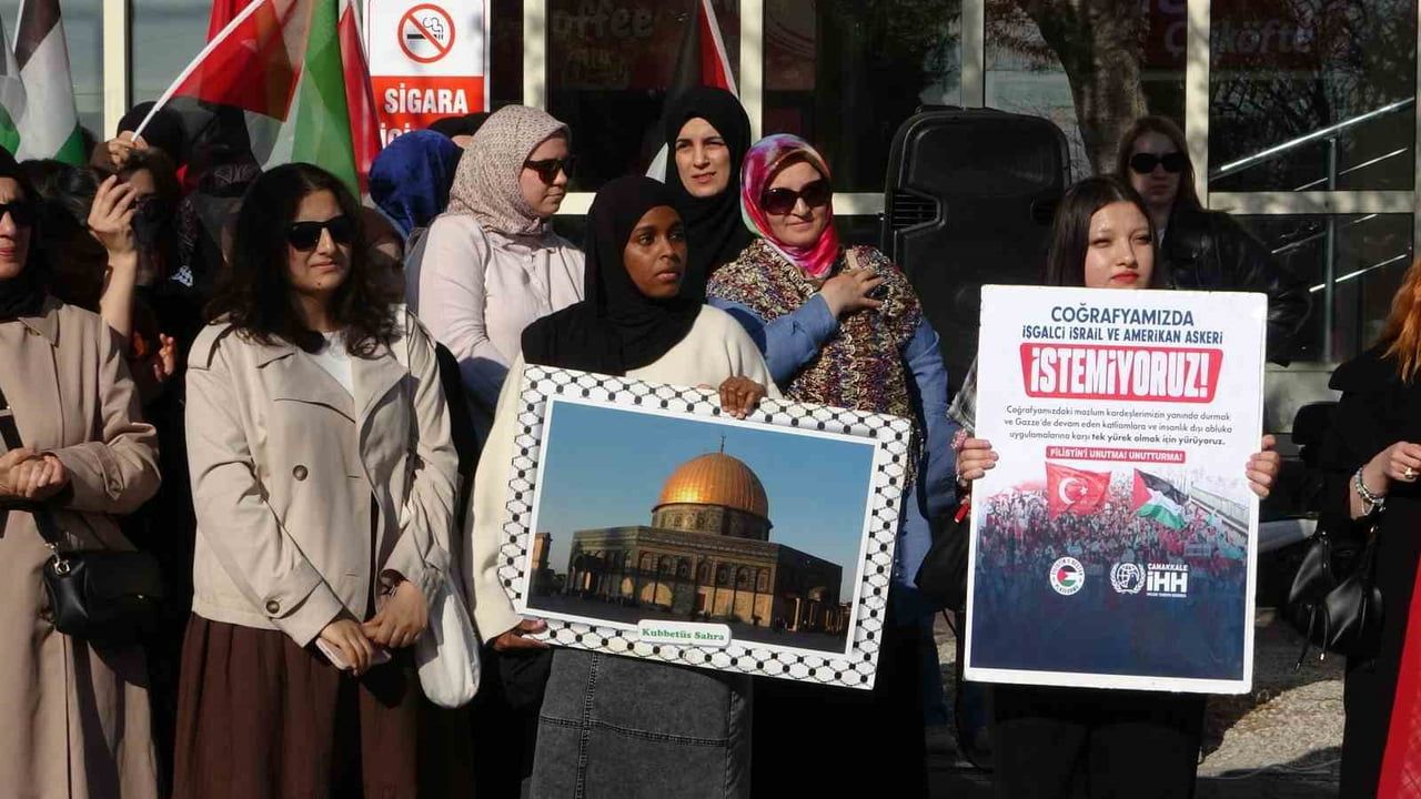 Çanakkale'de Filistin'e Destek: Taşçı, Gazze'deki Can Kayıpları ve Sağlık Krizini Paylaştı