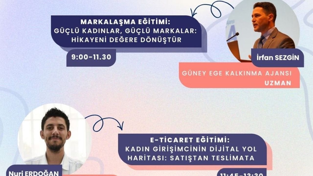 Denizli'de kadın girişimcilere dijital markalaşma eğitimi: 'Üreten Kadınların E-Ticaret Yolculuğu' sürüyor