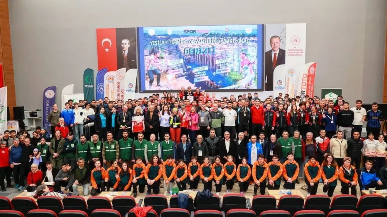 Denizli’de Yeşilay Oryantiring Kulüpler Türkiye Şampiyonası’nda final heyecanı Pazar günü