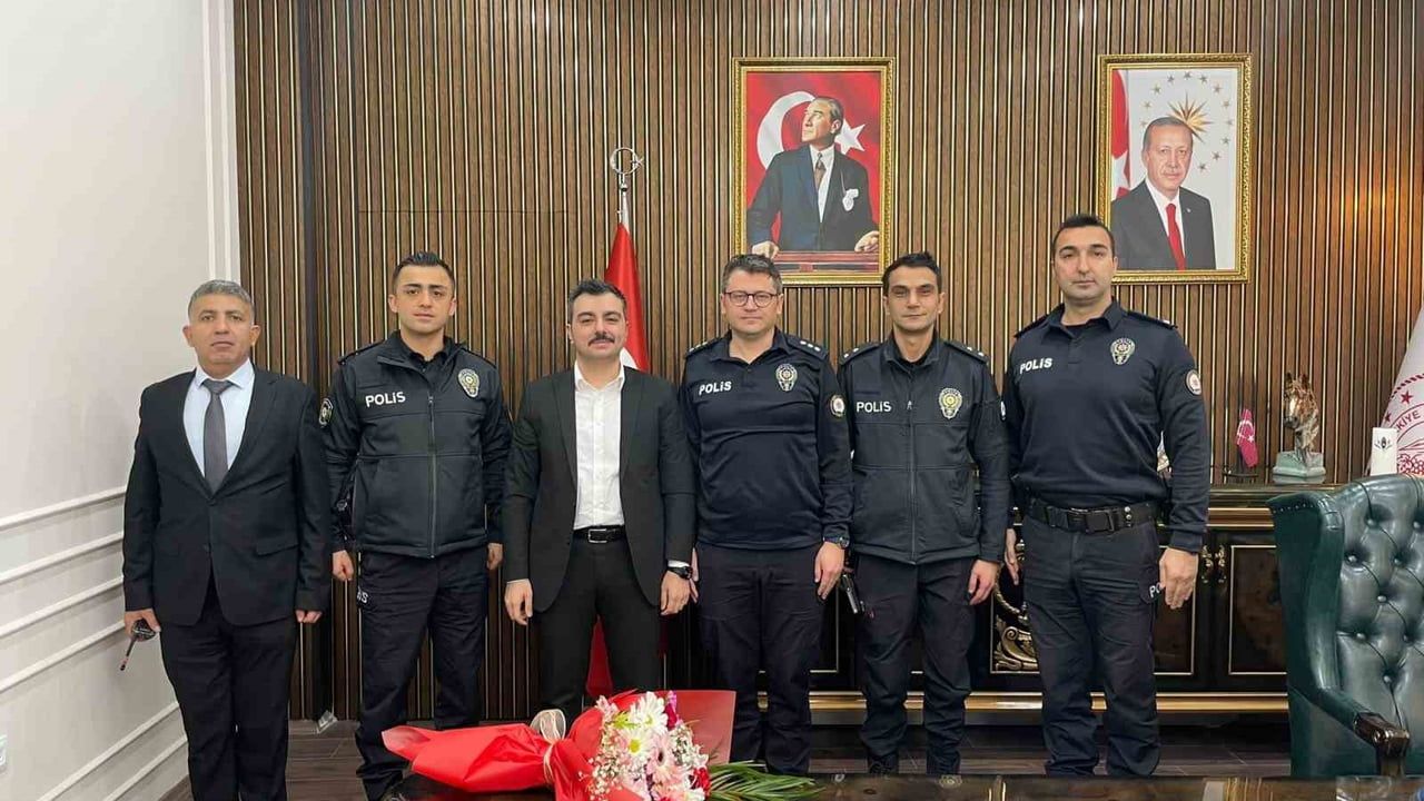 Dicle Kaymakamı Mustafa Atış, Polis Haftası Kapsamında Emniyet Personelini Makamında Ağırladı