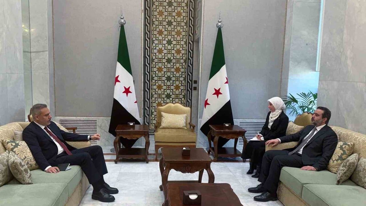 Dışişleri Bakanı Hakan Fidan, Şam'da Suriye Dışişleri Bakanı Esad Hasan Şeybani ile Görüştü