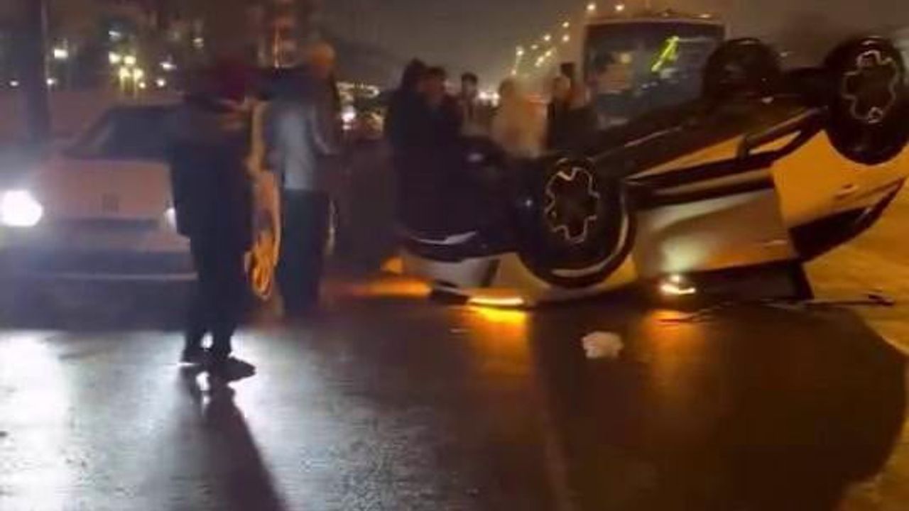 Diyarbakır Kayapınar'da otomobil takla attı: 1 kişi yaralandı