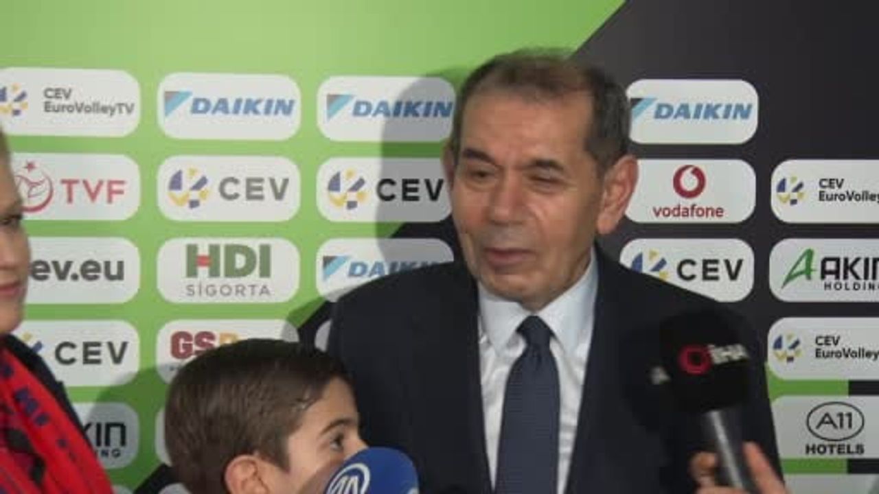 Dursun Özbek: Galatasaray için kupa mevsimi başladı — Kadın Voleybol Takımı CEV Kupası'nı kazandı