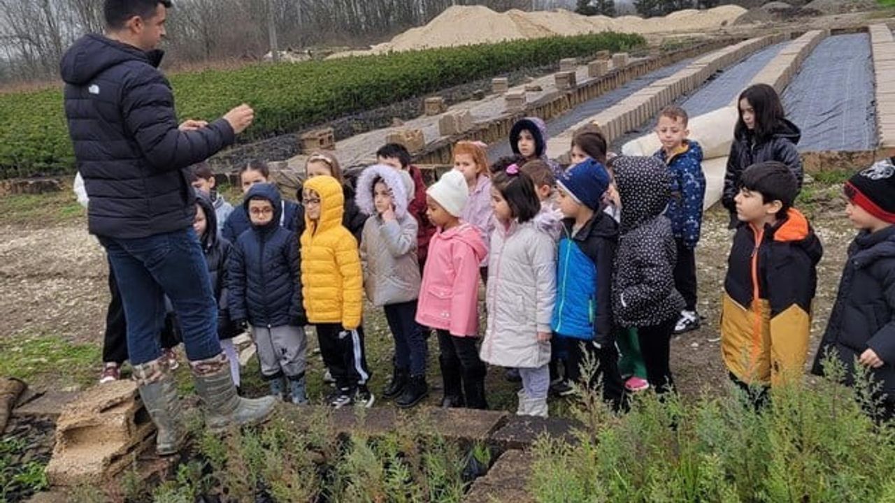 Düzce'de Anaokulu Öğrencileri Erguvan Tohumlarını Toprakla Buluşturdu
