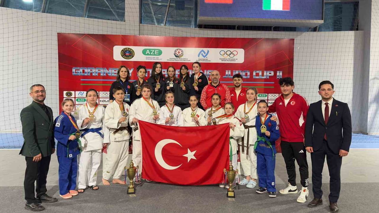 Düzceli judocular Goranboy Cup'ta çok sayıda madalya kazandı