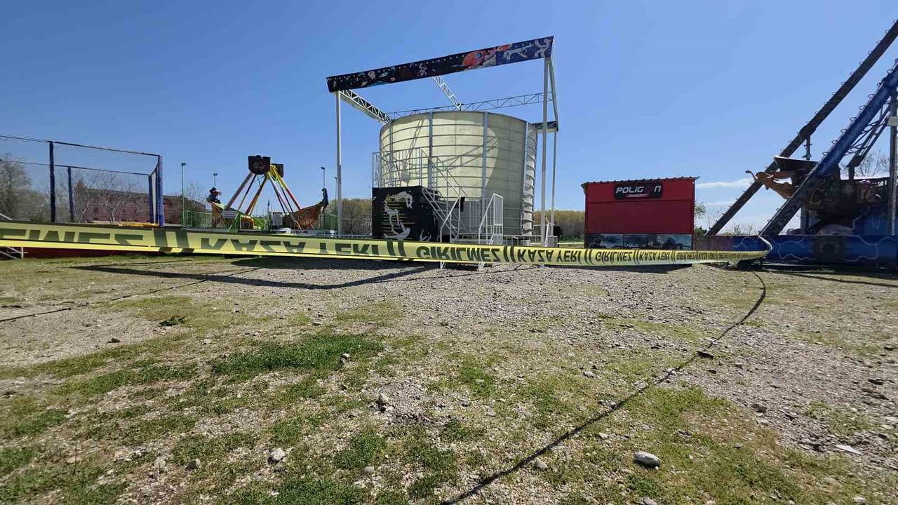 Edirne'de lunapark kazası: 'Sıfır yer çekimi' aletinden düşen 29 yaşındaki genç hayatını kaybetti
