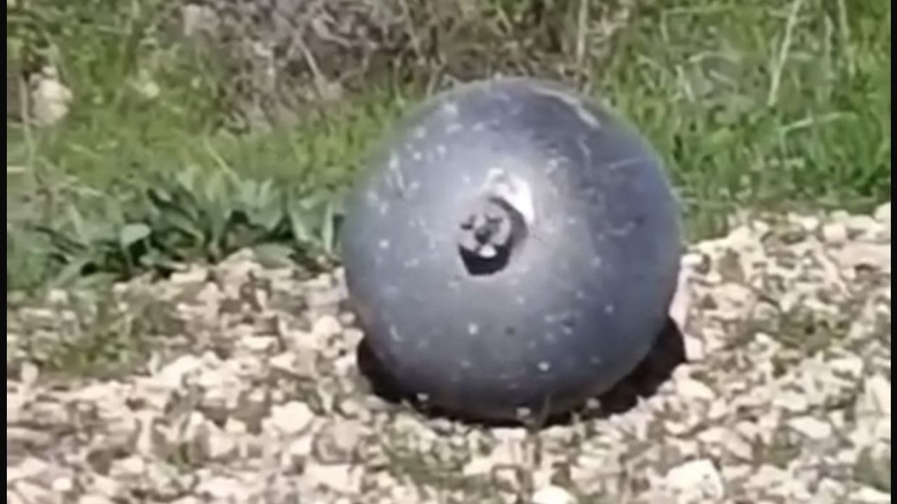 Elazığ Baskil'de Köylülerin Tarlada Bulduğu Metal Cisim İnceleniyor