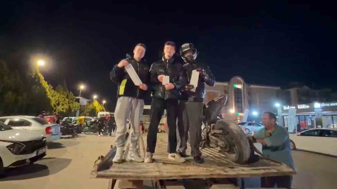 Eskişehir'de plakasız ve aynasız motosiklet kullanan sürücüye 58 bin TL ceza