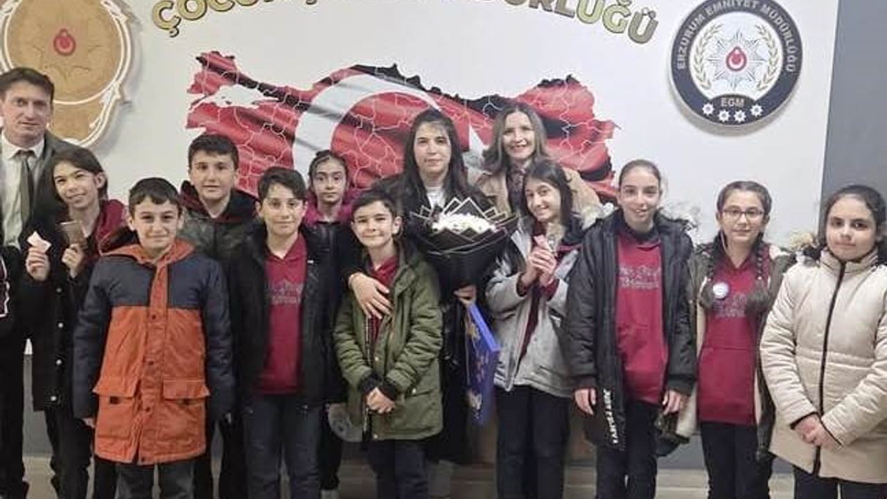 Faik Güngör Ortaokulu Öğrencileri Polis Haftası Kapsamında Emniyet Kurumlarını Ziyaret Etti