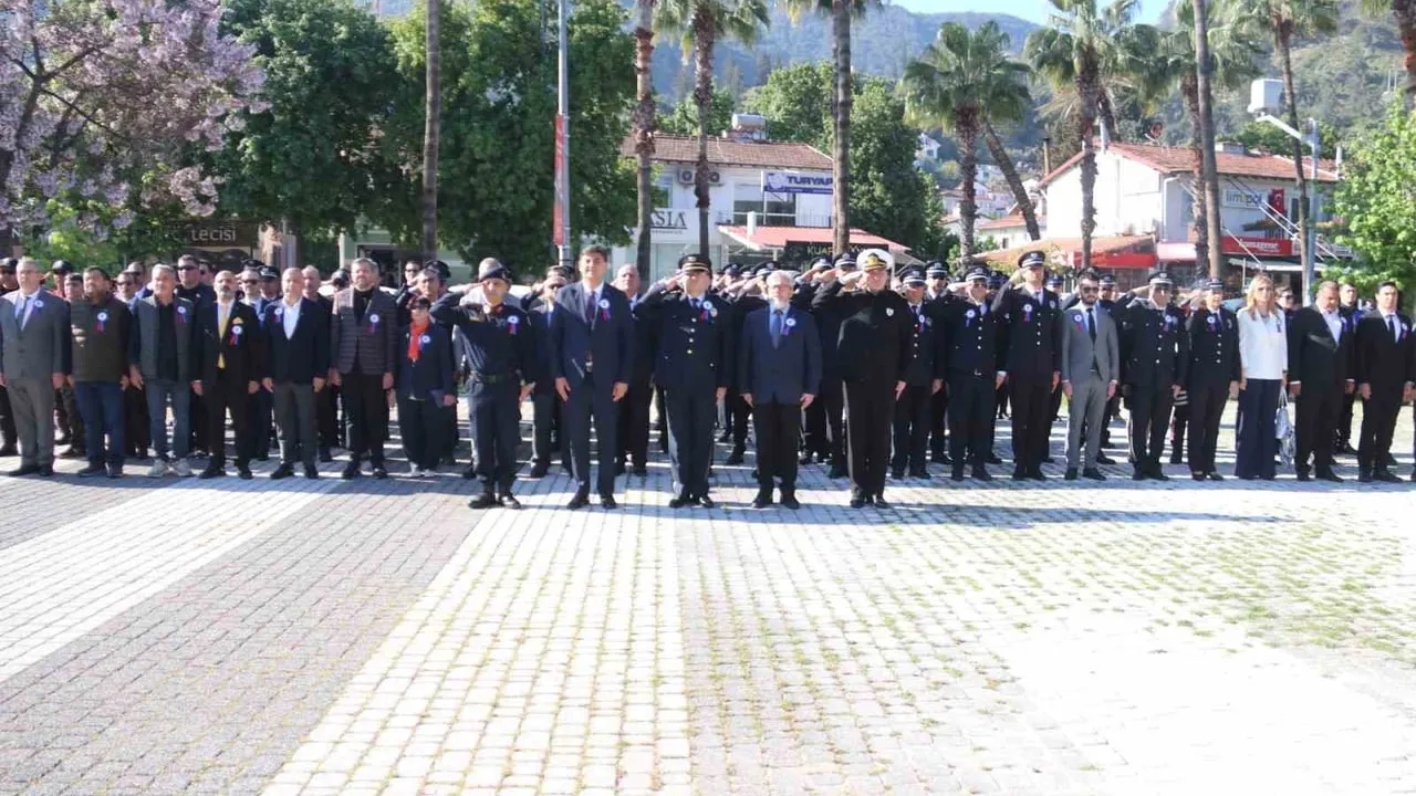 Fethiye'de Türk Polis Teşkilatı'nın 181. Kuruluş Yıldönümü Törenle Kutlandı