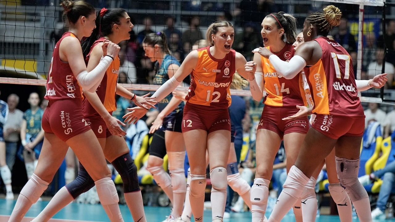 Galatasaray Daikin, CEV Kupası finalinin ilk maçında Reale Mutua Fenera Chieri 76'yı 3-2 yendi