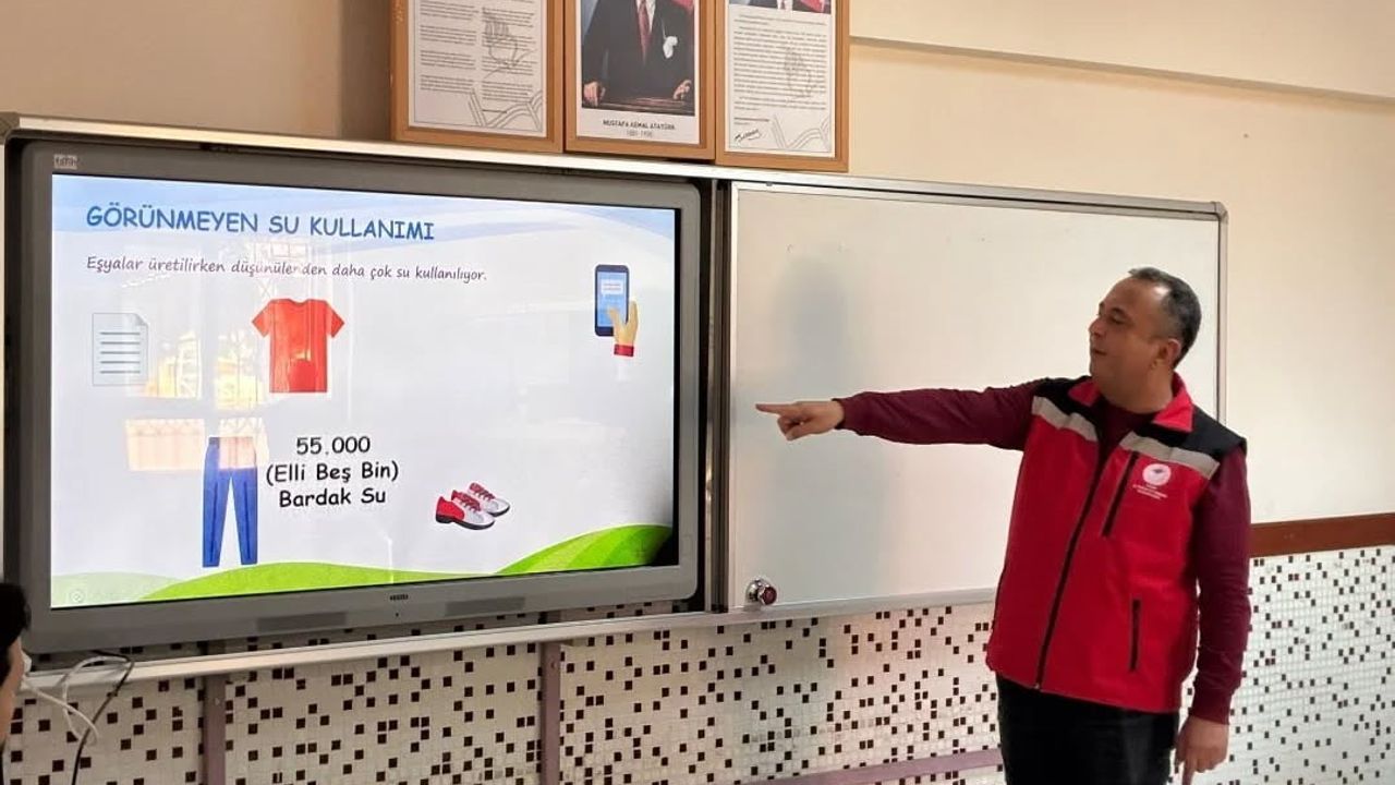 Germencik’te öğrencilere su verimliliğinin önemi anlatıldı