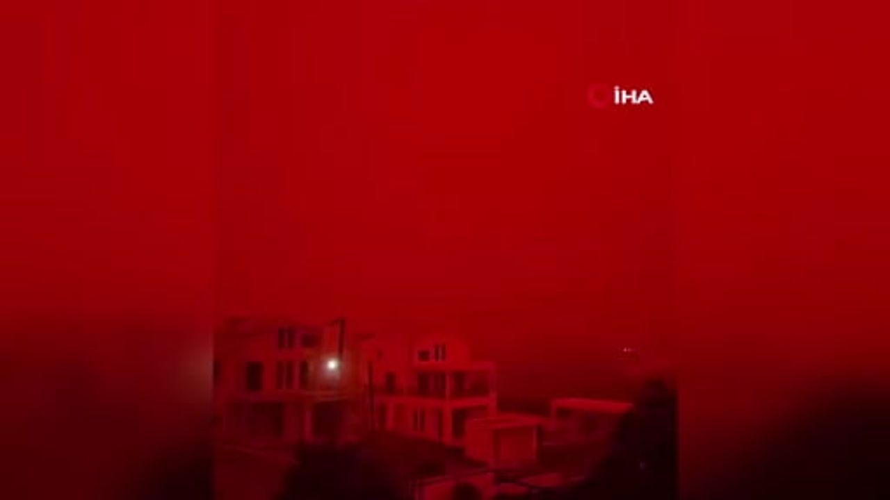 Girit Adası Afrika kaynaklı çöl tozu nedeniyle kırmızıya büründü: Uçuşlar ve sağlık uyarıları