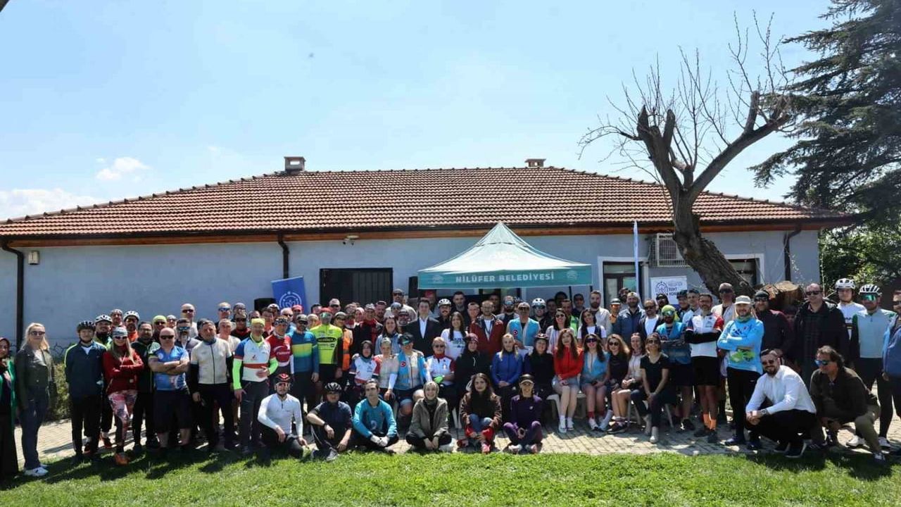 Granfondo Bursa öncesi Nilüfer'de 'Parkura Doğru' buluşması: 120 bisikletçi 35 km sürdü