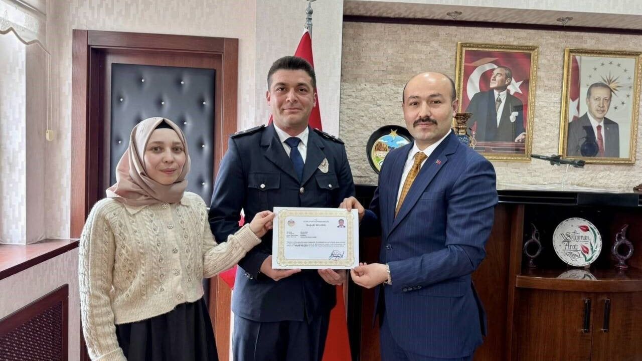 Güzelyurt’ta sahada görev yapan kamu personeline başarı belgesi verildi