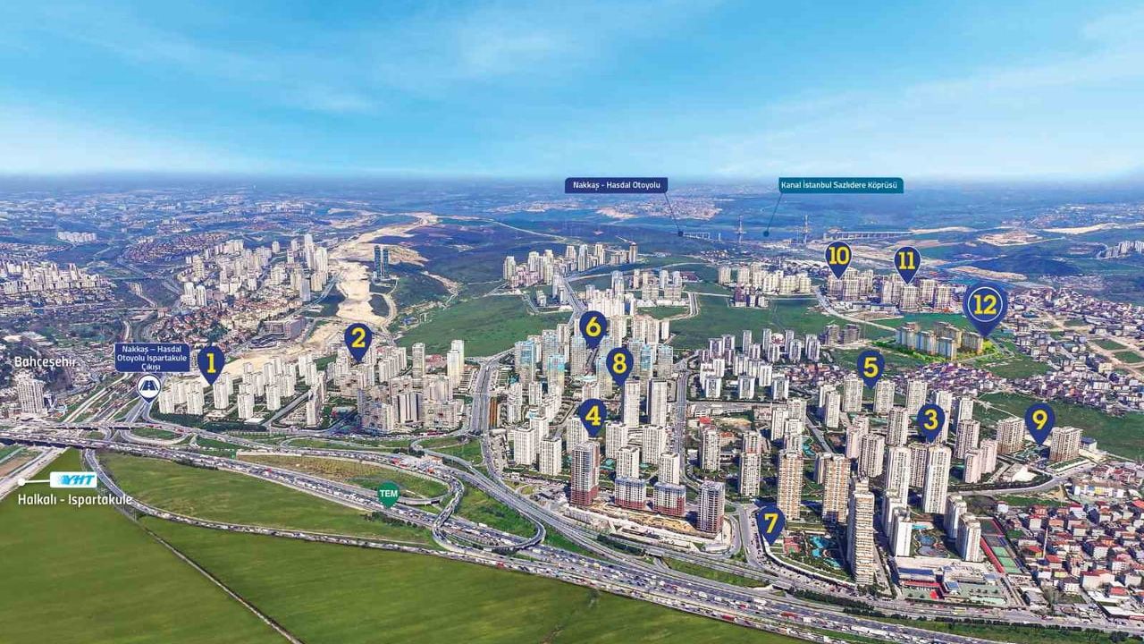 İhlas Gayrimenkul Ispartakule'de Bizim Evler 12'yi Satışa Sundu: 473 Konut, 25 Ticari Birim