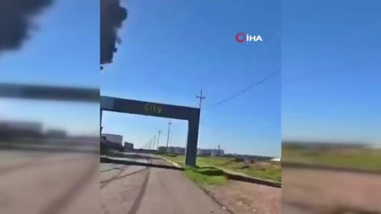 IKBY'de İHA'nın düşmesiyle Erbil-Musul yolu üzerindeki yağ deposunda yangın çıktı