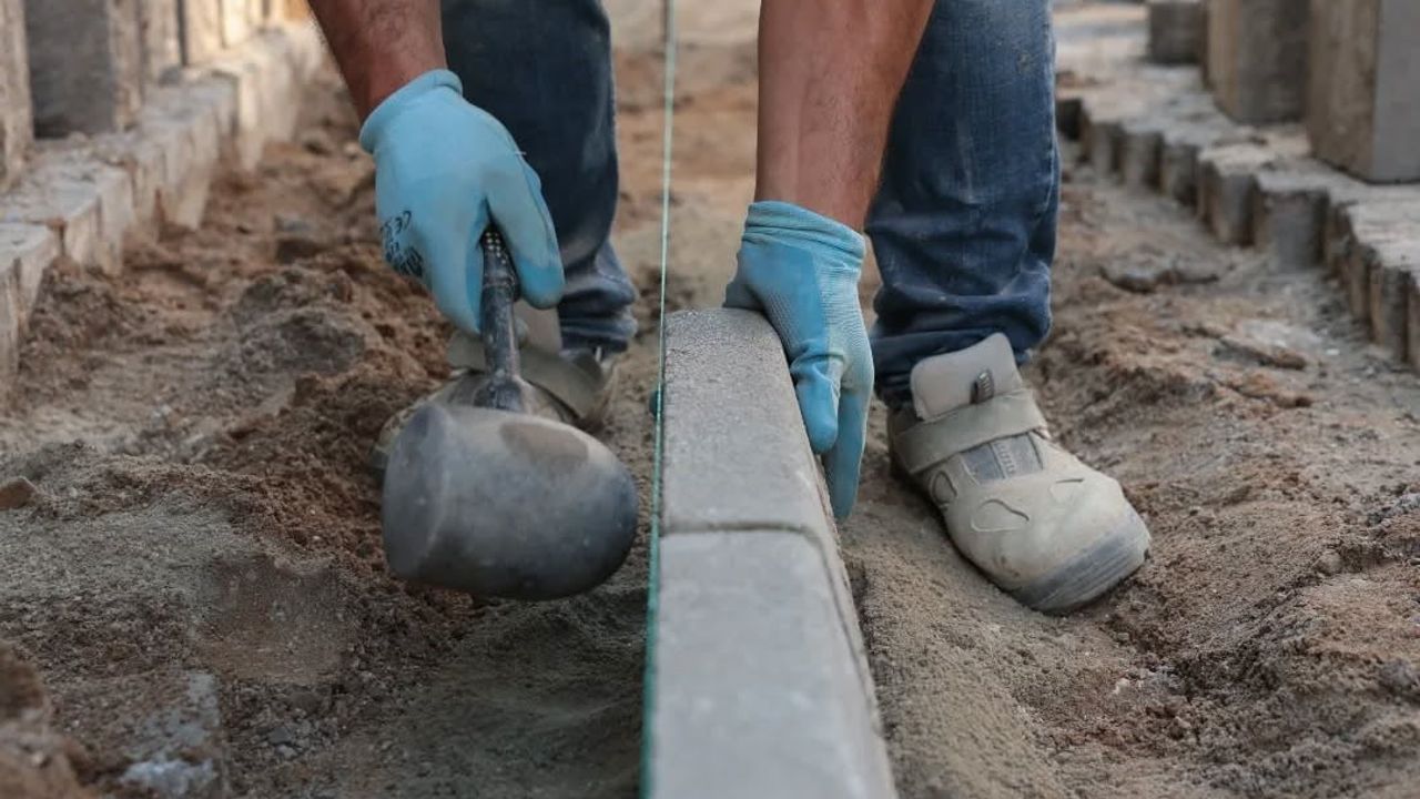 İncirliova’da Fevzi Paşa Caddesi'nde kaldırım ve yol düzenlemesi başladı